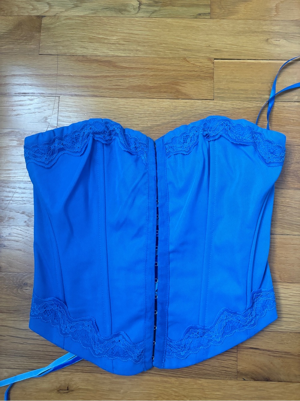 Blue Strapless Princess Polly Corset Top